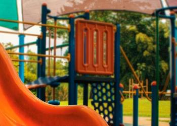 Playground image featuring a slide