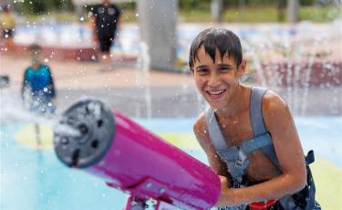 Image: Boy at adventure playzone SWELL
