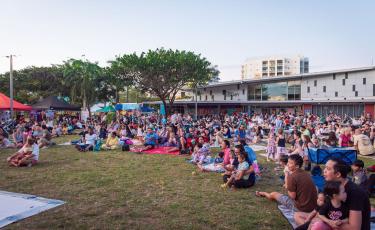 Image: community in Goyder Sqaure - Cuture Fest 2024