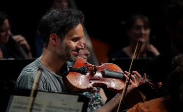 Image: Man playing violin - Darwin Symphony Orchestra