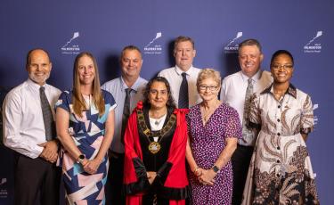 Mayor with all the seven councillors at 11th Council 