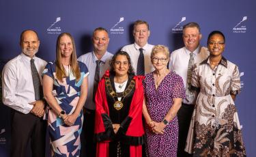 Lord Mayor with all the seven councillors at 11th Council 