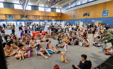 Families and children enjoying Storytime during Children's week 2025