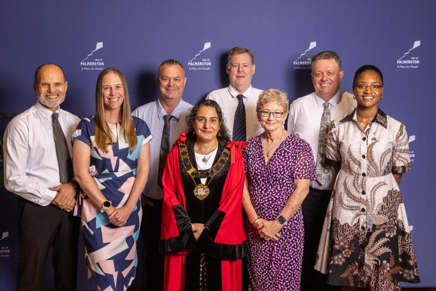 Mayor with all the seven councillors at 11th Council 