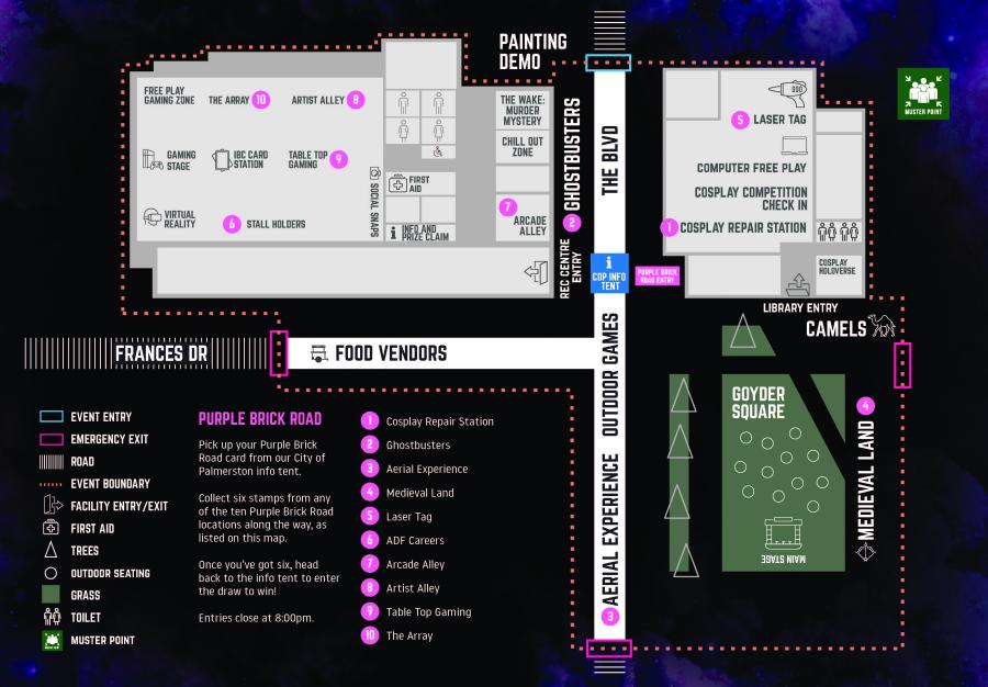 Geekfest Top End 2026 map